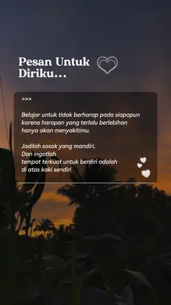 pesan untuk diriku