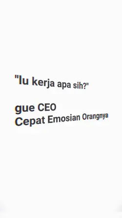 LU KERJA APA SIH?