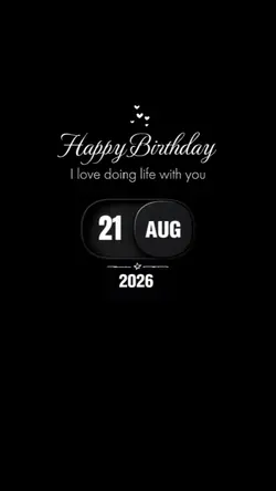 BDAY 21 AUGUST 2026