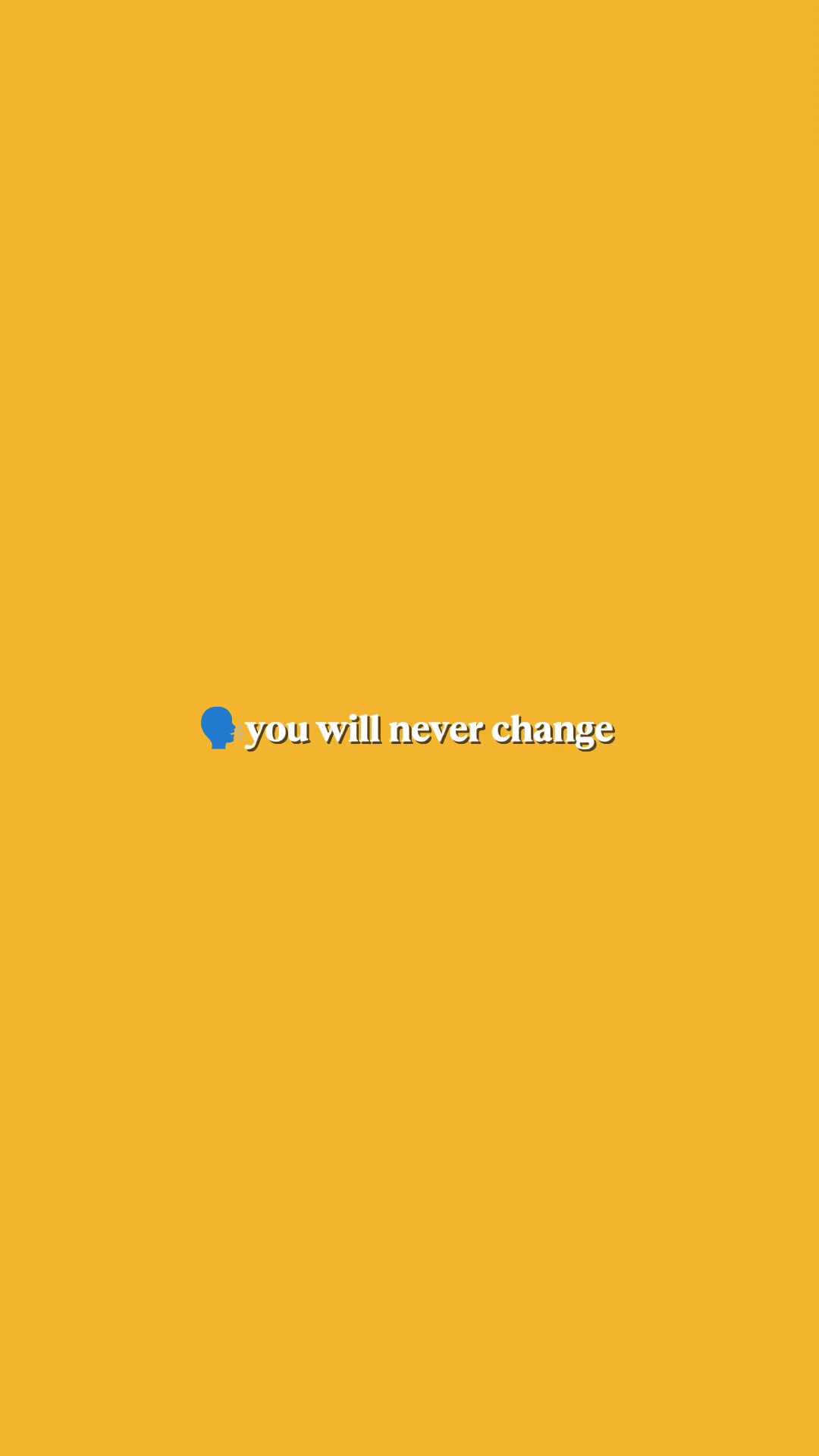 ne change jamais