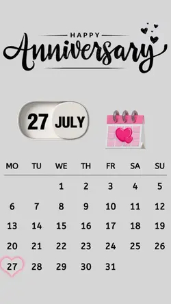Anniversary 27 July
