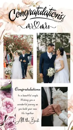 Congrats on ur wedd.