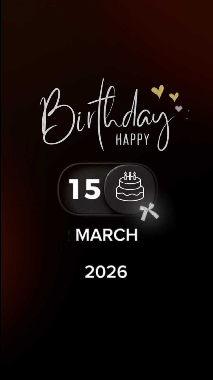 Anniversaire le 15 mars