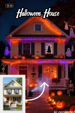 Halloween house Ai