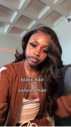 Blck vs colored hai