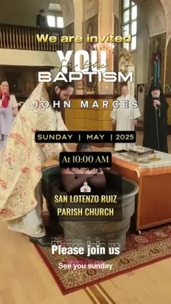 Baptism invitation