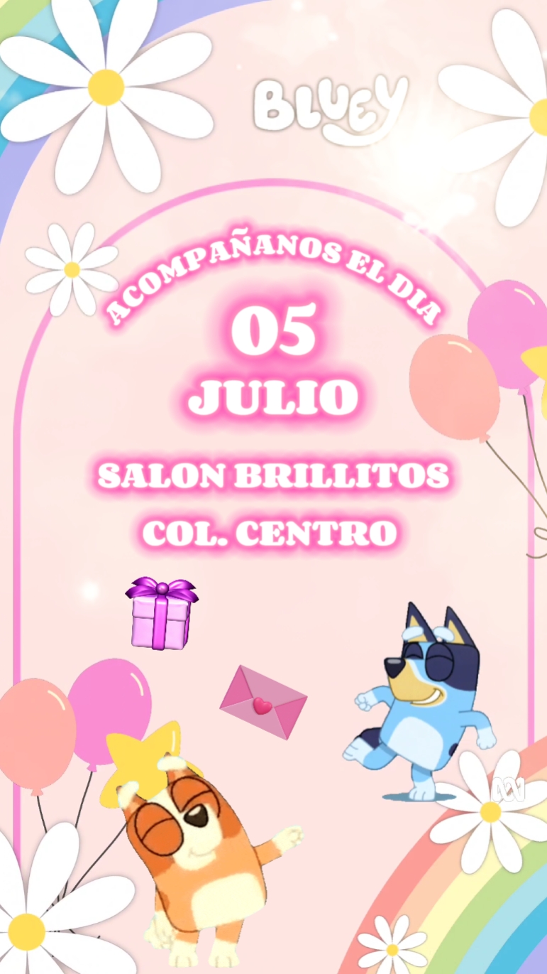Invitacion Bluey