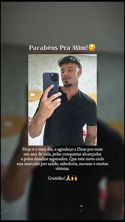 parabéns pra mim