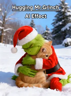 Hugging Mr.Grinch 💚