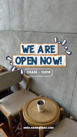 WE ARE OPEN! 