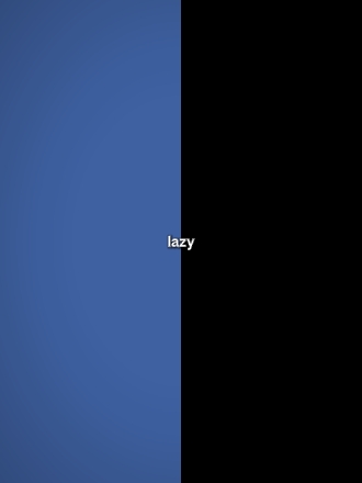 Lazy confession