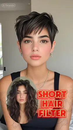 Short Hair AI Filter