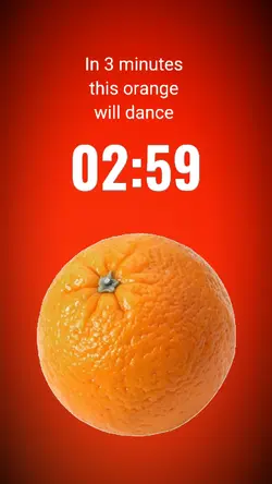 dancing orange