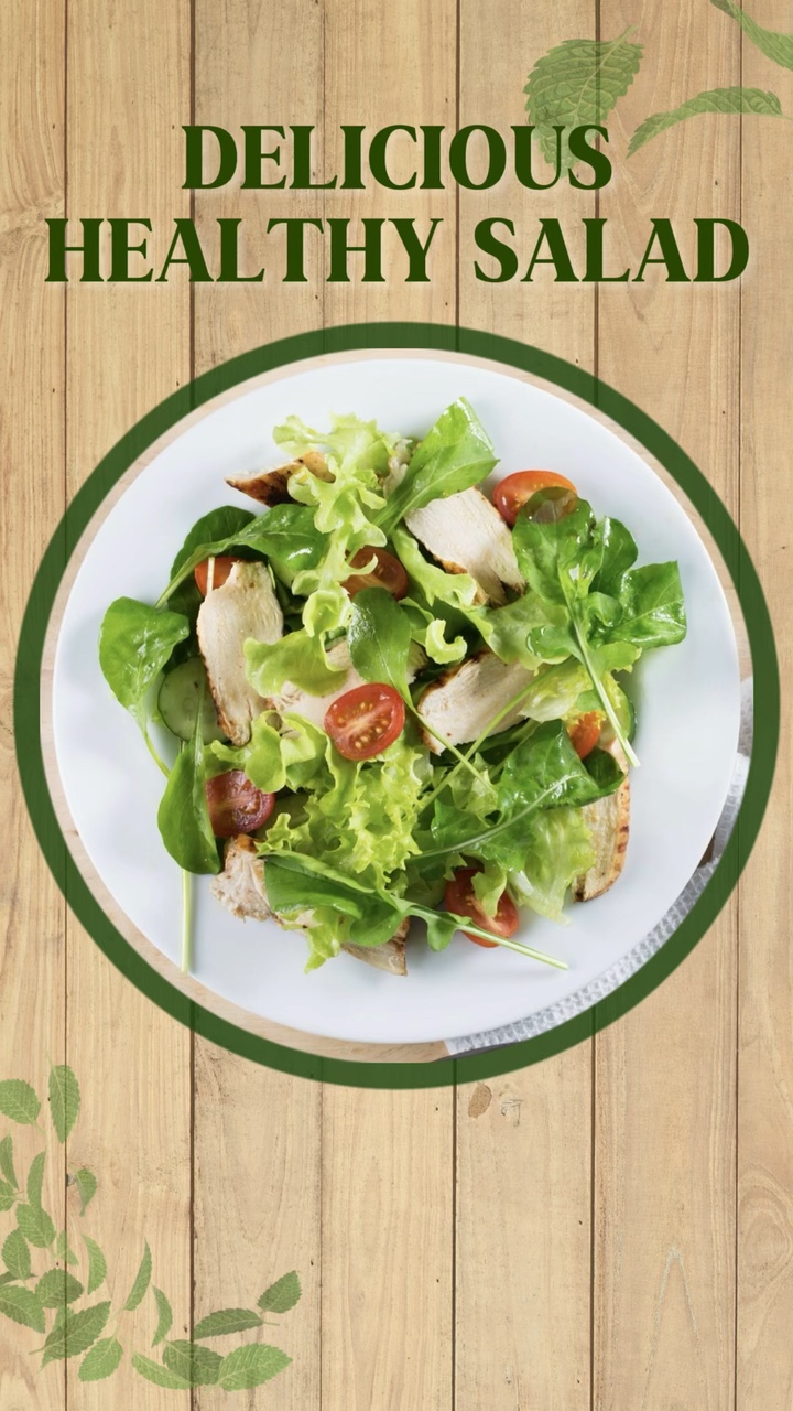 Anuncio De Ensalada De Comida
