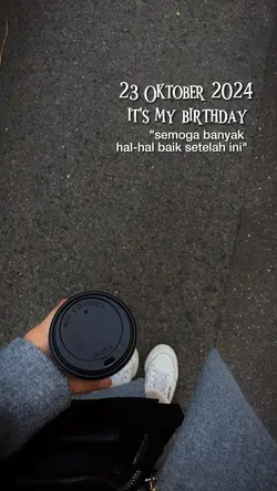 23 Oktober, it's my 