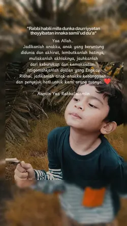 Do'a Untuk Anakku