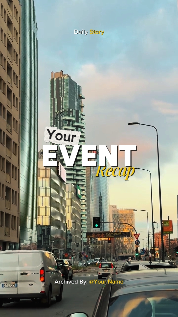 Recapitulação do seu evento