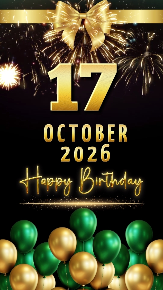 Hbd 17 OCTOBER 2026