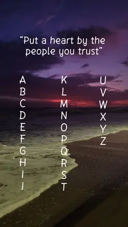People who you trust