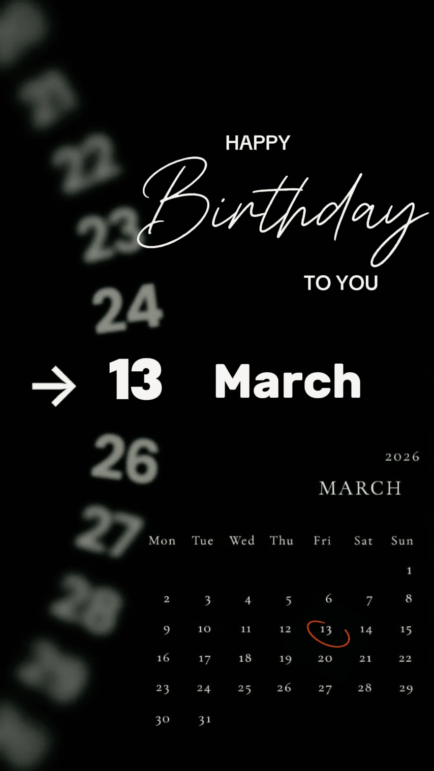 Doğum günü 13 Mart