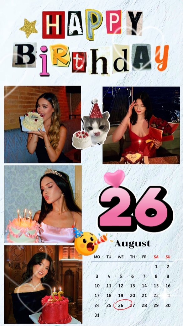 CUMPLEAÑOS 26 DE AGOSTO 