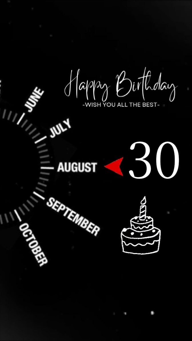 Cumpleaños 30 de agosto