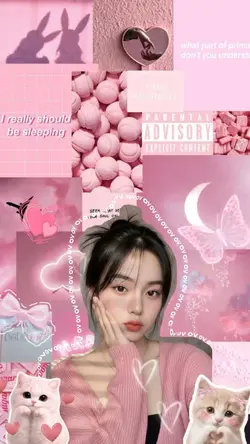 Pink girl cute vibes