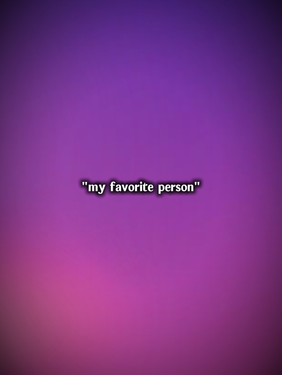 ma personne préférée 