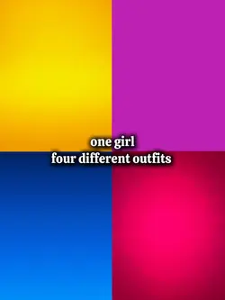 1 grl 4 diff outfits