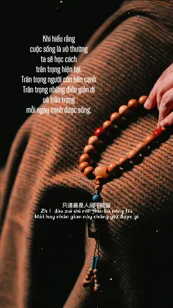 Trân trọng hiện tại