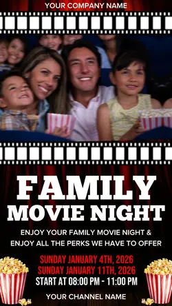 Movie Night Poster 🍿