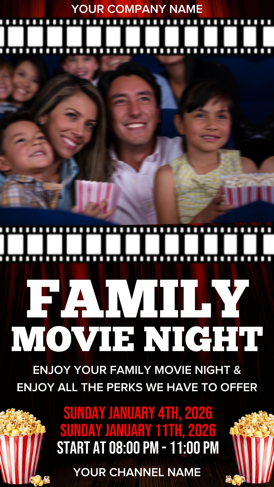 Pôster da Noite de Cinema 🍿