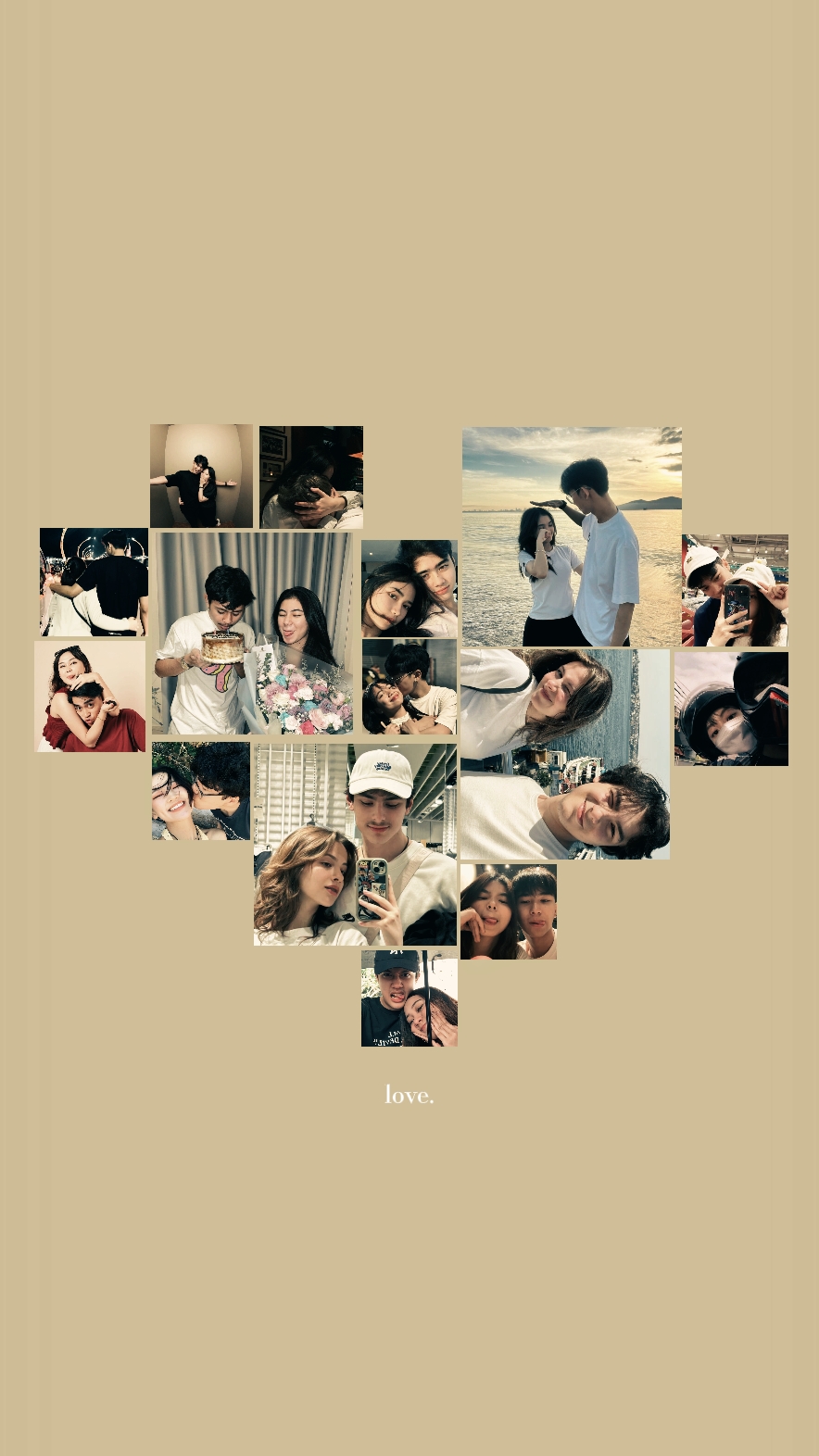 Amor de papel de parede 
