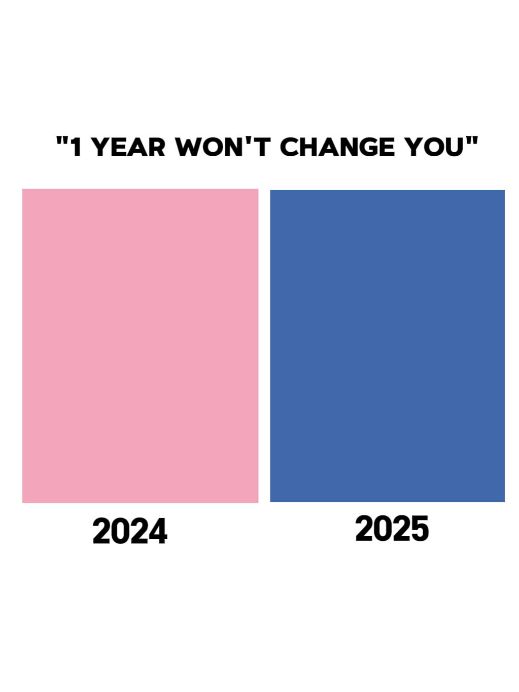 1 Jahr wird dich nicht ändern