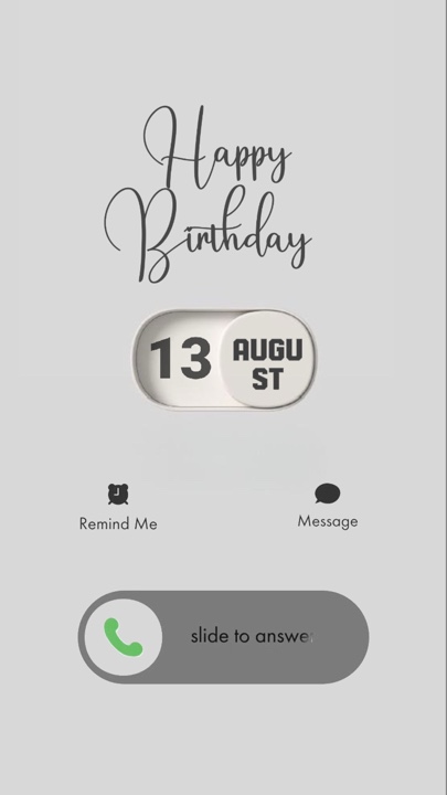 BIRTHDAY 13 AUGUS