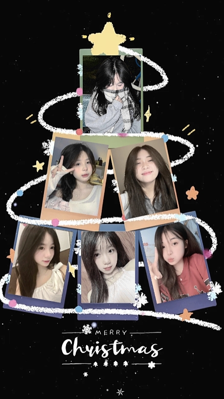 Ghép ảnh cây thông 