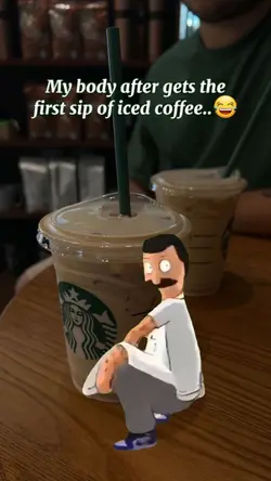 aip of iced coffee 