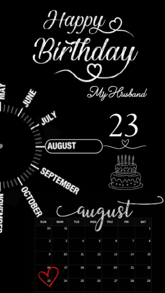 HBD MARIDO 23 DE AGOSTO