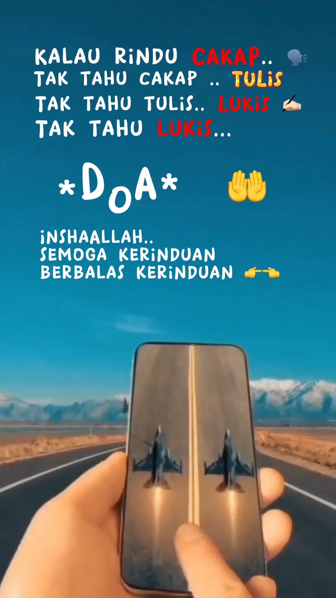 Kalau rindu cakap