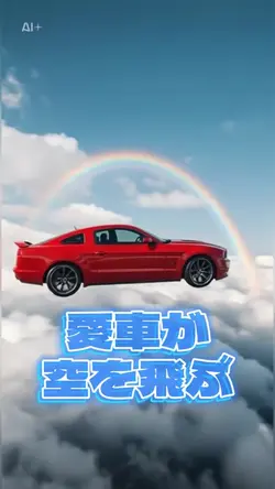 愛車が空を飛びます