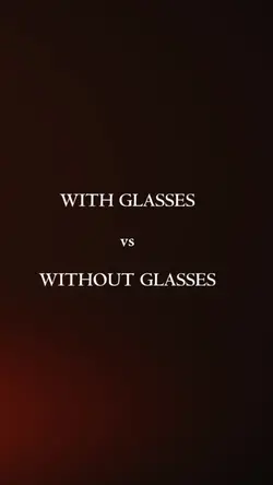 with/without glasses