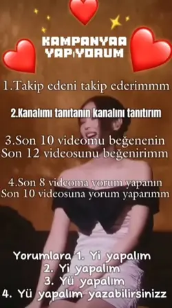 Kampanyaa yapıyorum