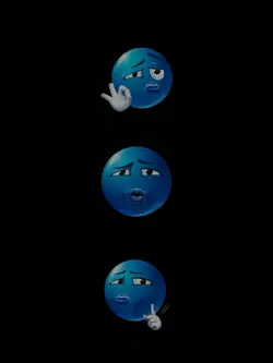 o trio emoji 