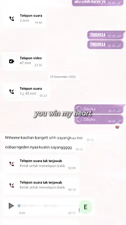 kamu menang dihatiku