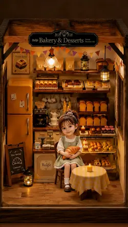 ドールハウスの小さなパン屋さん🥐