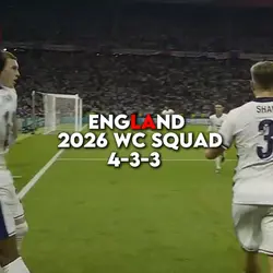 England WC 2026 😍