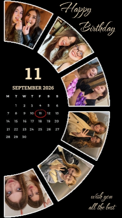 Birthday 11 Sep 2026