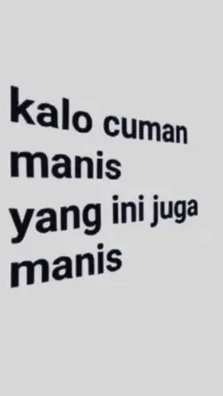 yang ini juga manis