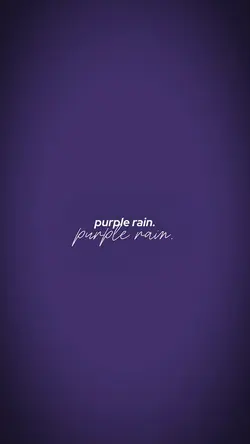 purple rain…