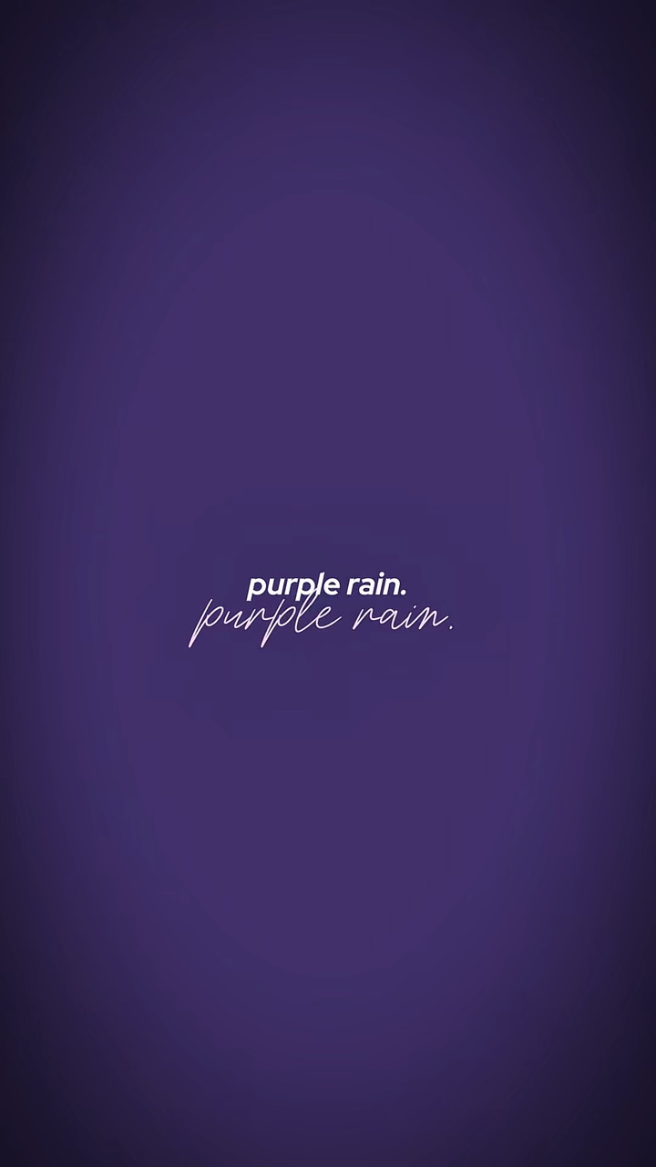 purple rain…